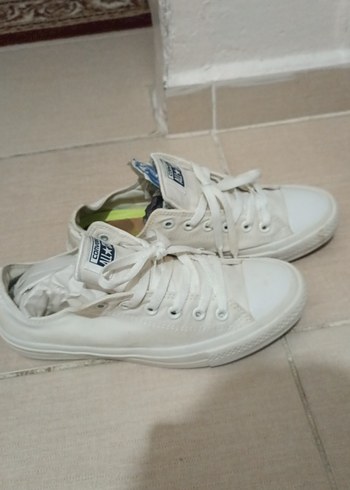 Converse Beyaz Minimalist Kadın Spor Ayakkabı - Görsel 4