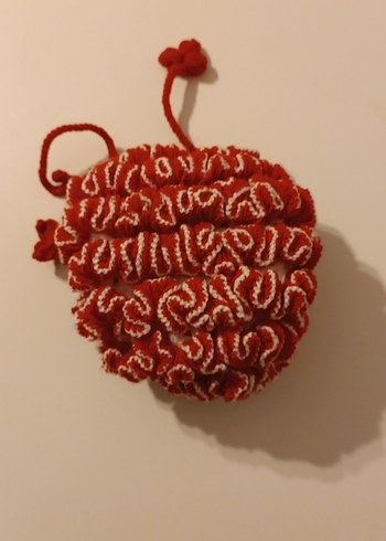 Renkli Kırmızı Banyo Süngeri - Görsel 5