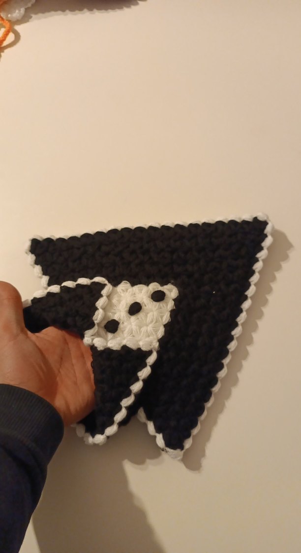 damat üstü şeklinde siyah beyaz banyo lifi çeyizlik - Görsel 4