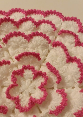 Pembe Kenarlı Renkli banyo lifi - Görsel 6