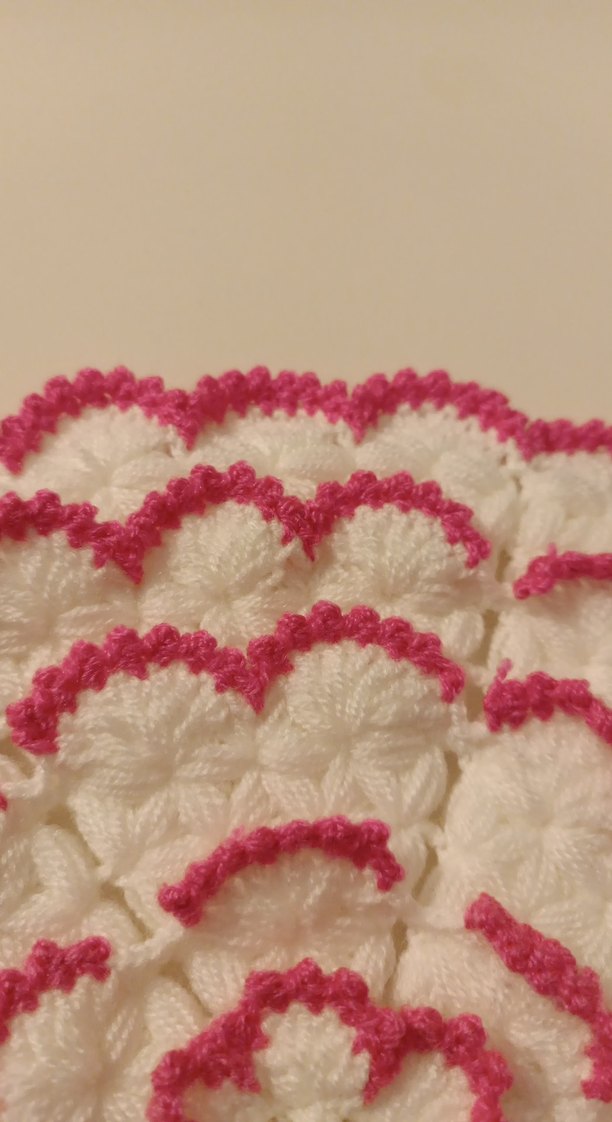 Pembe Kenarlı Renkli banyo lifi - Görsel 2