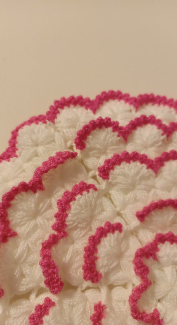 Pembe Kenarlı Renkli banyo lifi - Görsel 4