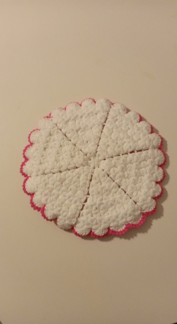 Pembe Kenarlı Renkli banyo lifi - Görsel 5