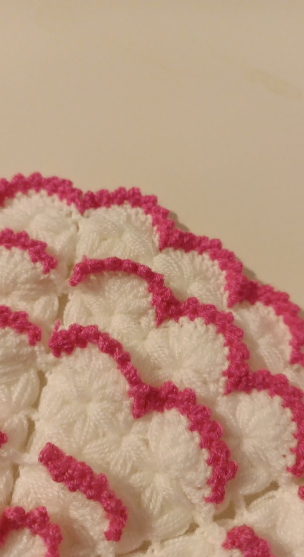 Pembe Kenarlı Renkli banyo lifi - Görsel 3