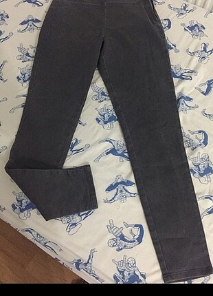 Füme renk kot pantolon 
