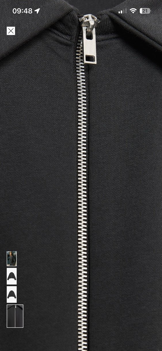 Gri Kadın Fermuarlı Yüksek Yaka Ceket - Görsel 3