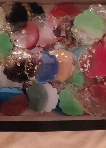 epoksi magnet ve bardak altlığı - Görsel 5