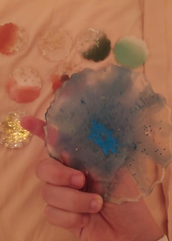 epoksi magnet ve bardak altlığı - Görsel 3