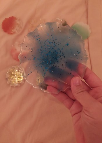 epoksi magnet ve bardak altlığı - Görsel 2