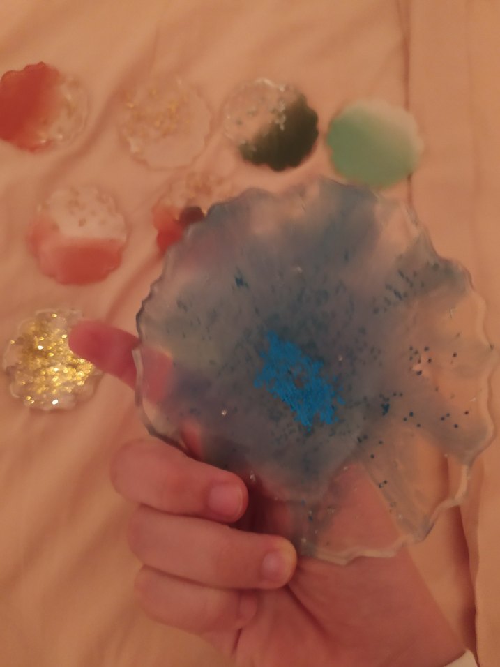 epoksi magnet ve bardak altlığı - Görsel 3