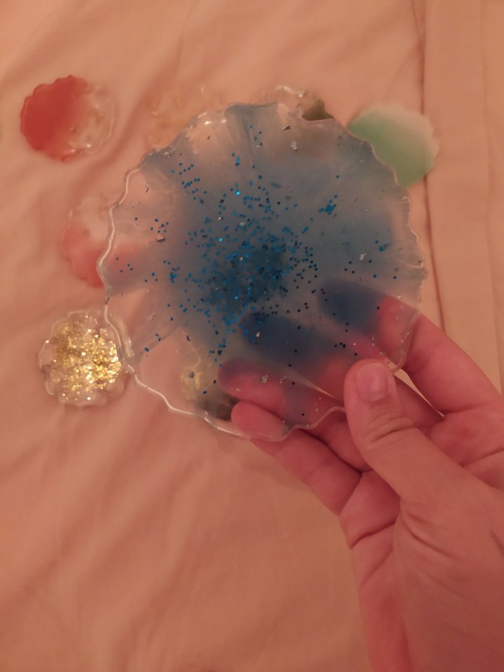 epoksi magnet ve bardak altlığı - Görsel 2