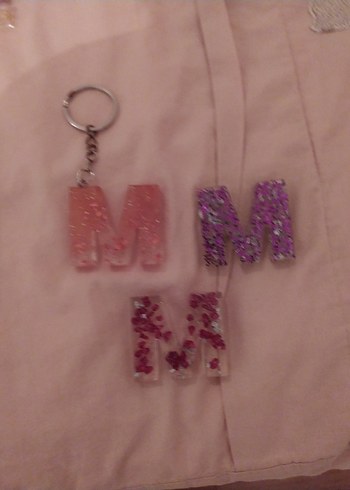 epoksi Pastel Renkli Zincir Detaylı Kadın Anahtarlık - Görsel 4