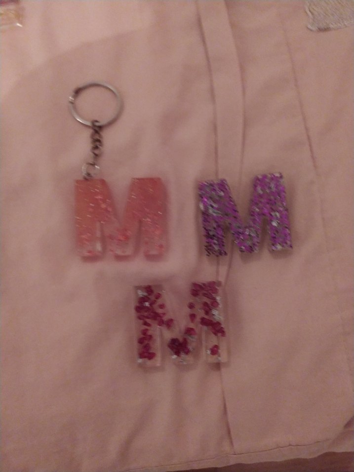 epoksi Pastel Renkli Zincir Detaylı Kadın Anahtarlık - Görsel 4