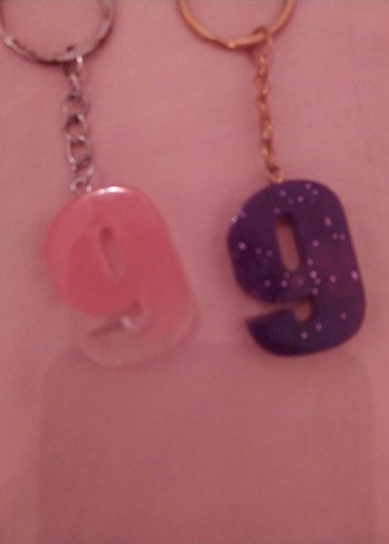 epoksi Mor Zincir Detaylı Bohem Anahtarlık - Görsel 10