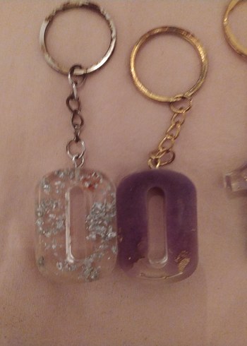 epoksi Mor Zincir Detaylı Bohem Anahtarlık - Görsel 2