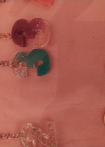 epoksi Mor Zincir Detaylı Bohem Anahtarlık - Görsel 5