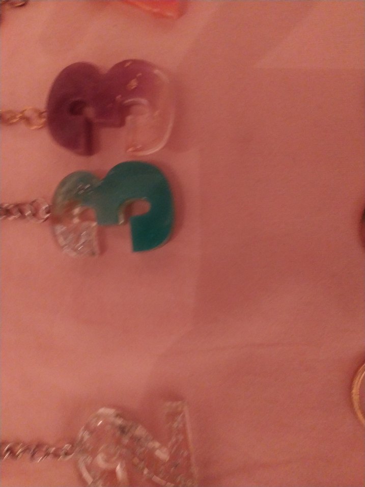 epoksi Mor Zincir Detaylı Bohem Anahtarlık - Görsel 5