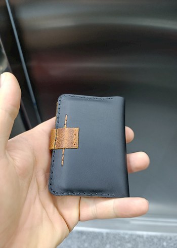 Parlak Kahverengi Minimalist Erkek Cüzdan - Görsel 5