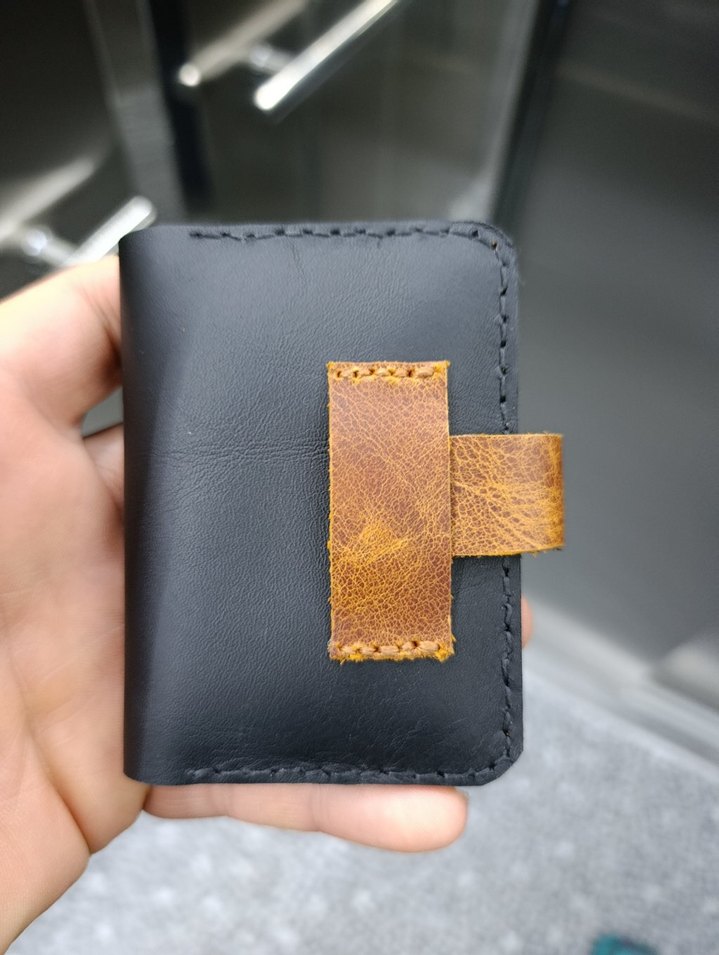 Parlak Kahverengi Minimalist Erkek Cüzdan - Görsel 4