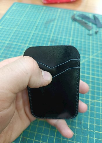 Siyah Minimalist Deri Erkek Cüzdanı - Görsel 4