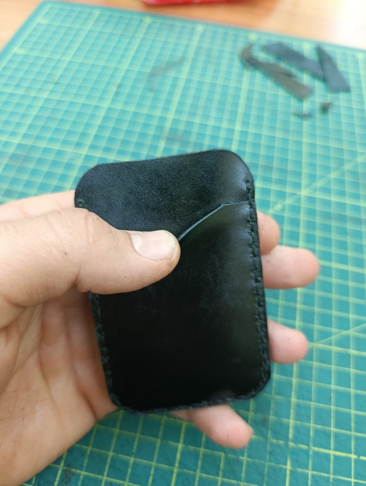 Siyah Minimalist Deri Erkek Cüzdanı - Görsel 2