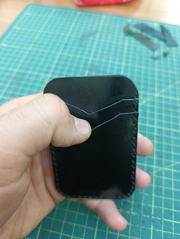 Siyah Minimalist Deri Erkek Cüzdanı - Görsel 4