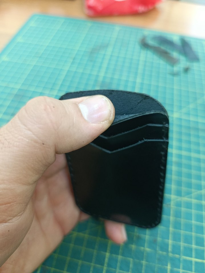 Siyah Minimalist Deri Erkek Cüzdanı - Görsel 3