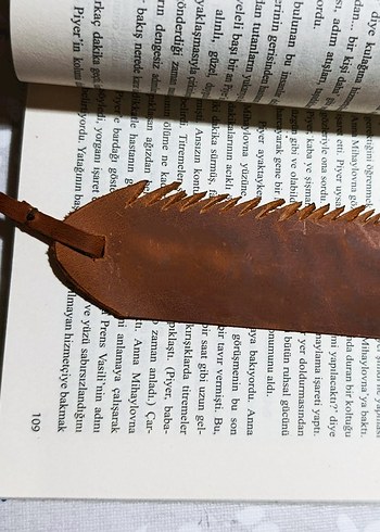 Deri Kitap Ayracı - Görsel 2