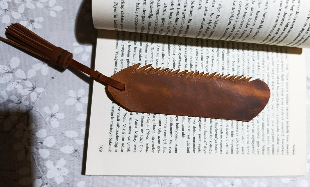 Deri Kitap Ayracı - Görsel 2