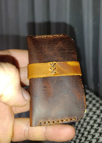 Kahverengi Minimalist Erkek Cüzdanı - Görsel 2