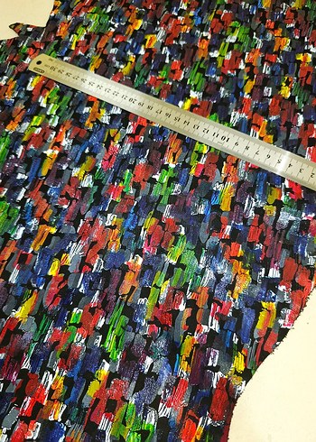 Çok Renkli Parça Deri - Görsel 2