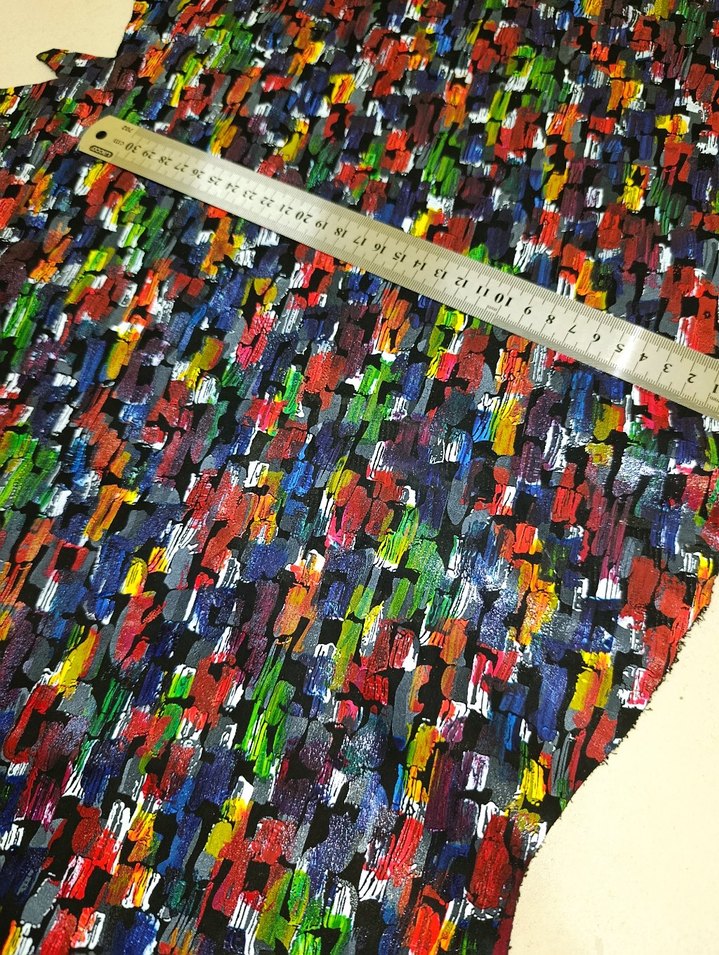 Çok Renkli Parça Deri - Görsel 2