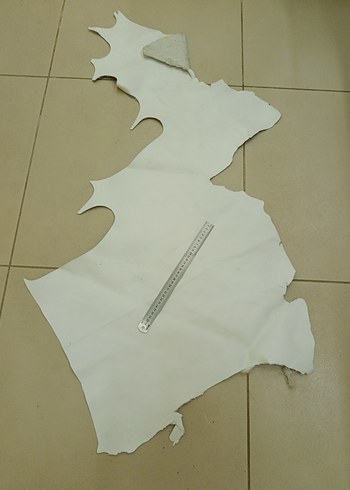 Beyaz Deri Parça - Görsel 2