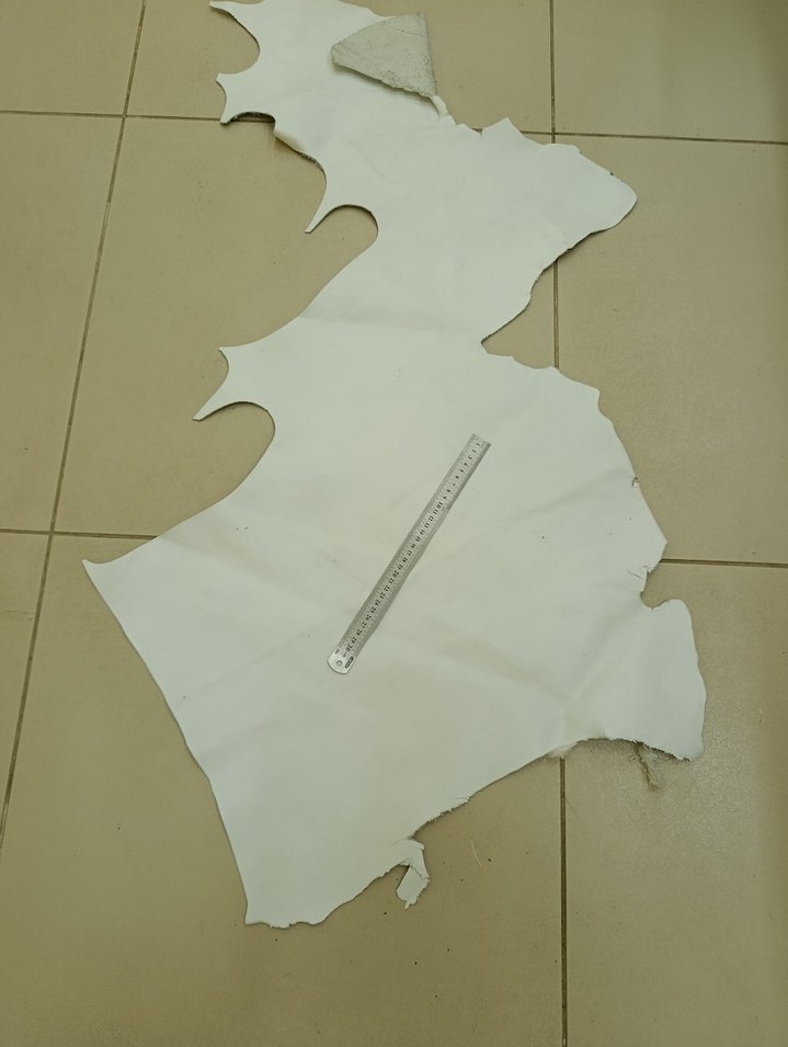 Beyaz Deri Parça - Görsel 3