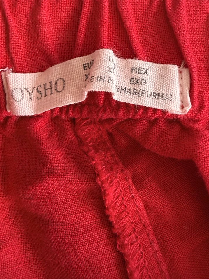 Oysho kadın keten pantolon - Görsel 2