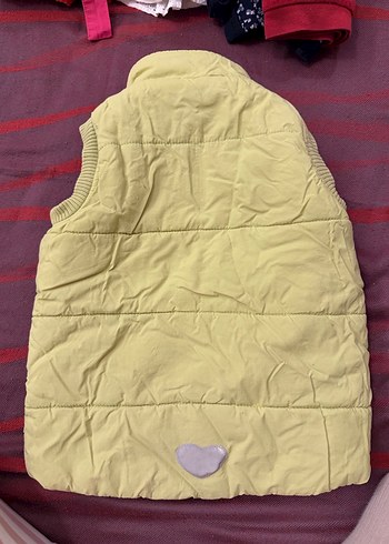 Kız Çocuk yeşil Nakışlı Fermuarlı Yelek - Görsel 2