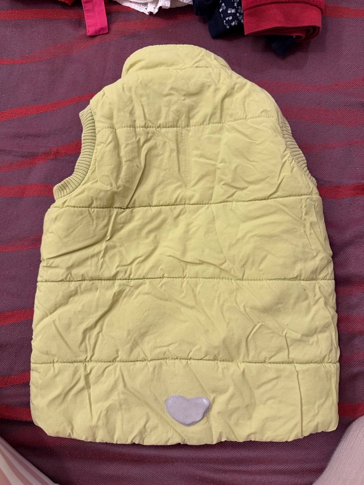 Kız Çocuk yeşil Nakışlı Fermuarlı Yelek - Görsel 2