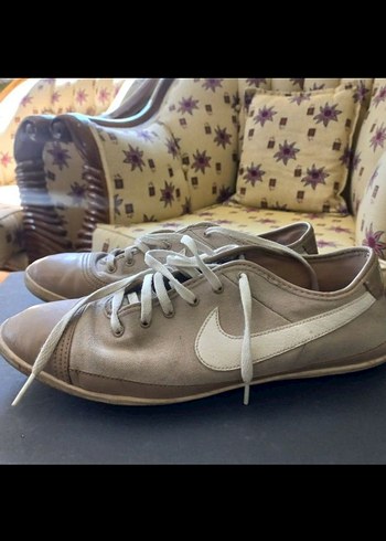 Nike Bej Deri Sneaker
