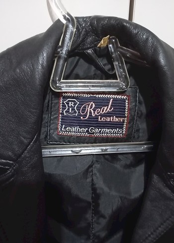 Düğmeli Siyah Deri Kadın Ceket - Görsel 3