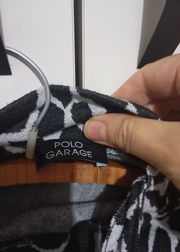 Uzun Kollu Siyah Zebra Desenli Triko Elbise - Görsel 4