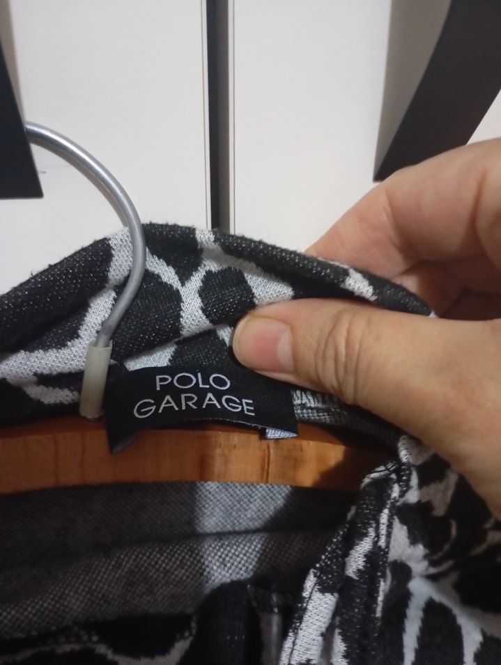 Uzun Kollu Siyah Zebra Desenli Triko Elbise - Görsel 4