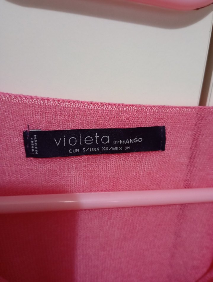 Pembe Keten Midi Tunik, Salaş Kesim, Uzun Kollu - Görsel 5