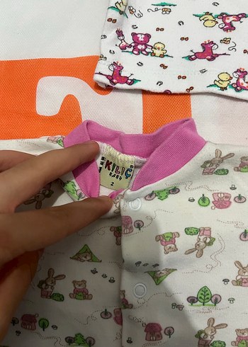 Bebek Baskılı Renkli Uzun Kollu Üst - Görsel 2