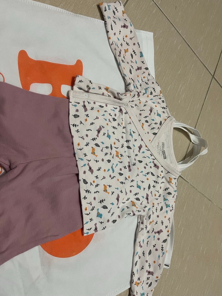 Bebek Kız Örme Desenli Uzun Kollu Takım - Görsel 2