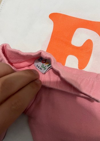 İkili Pembe Baskılı Bebek Kız Takımı - Görsel 2