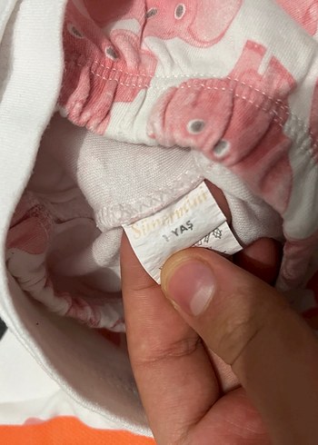 Bebek Kız Pijama Takımı, Uzun Kollu, Dantelli - Görsel 4