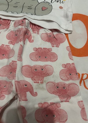 Bebek Kız Pijama Takımı, Uzun Kollu, Dantelli - Görsel 2