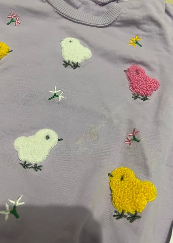 Mor Kazaklı ve Gri Pantolonlu Bebek Takımı - Görsel 2