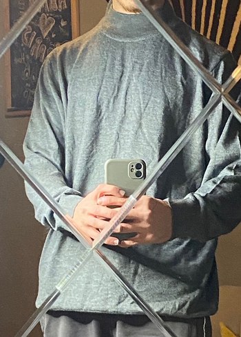 Gri Triko Balıkçı Yaka Erkek Kazak - Görsel 3