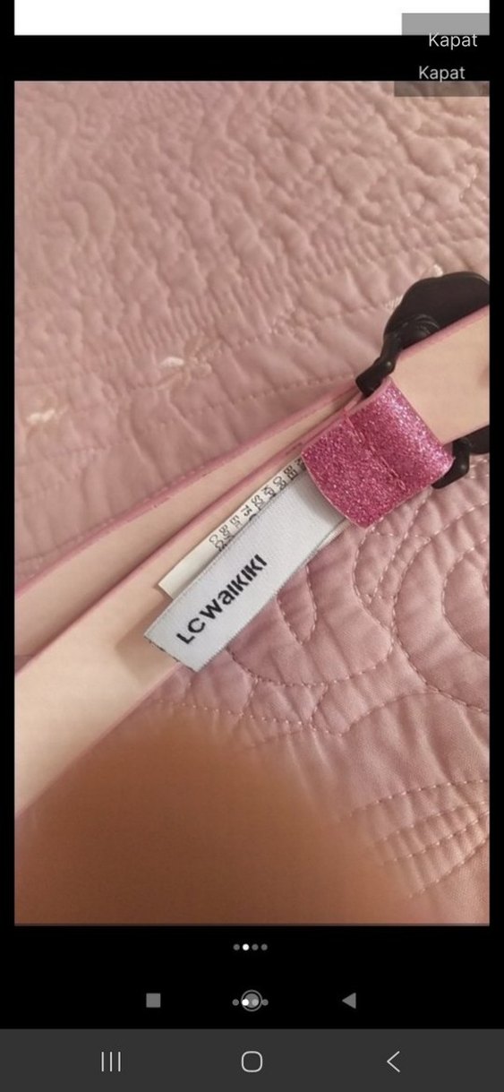 Parlak Pembe Minnie Tokalı Kemer - Görsel 2